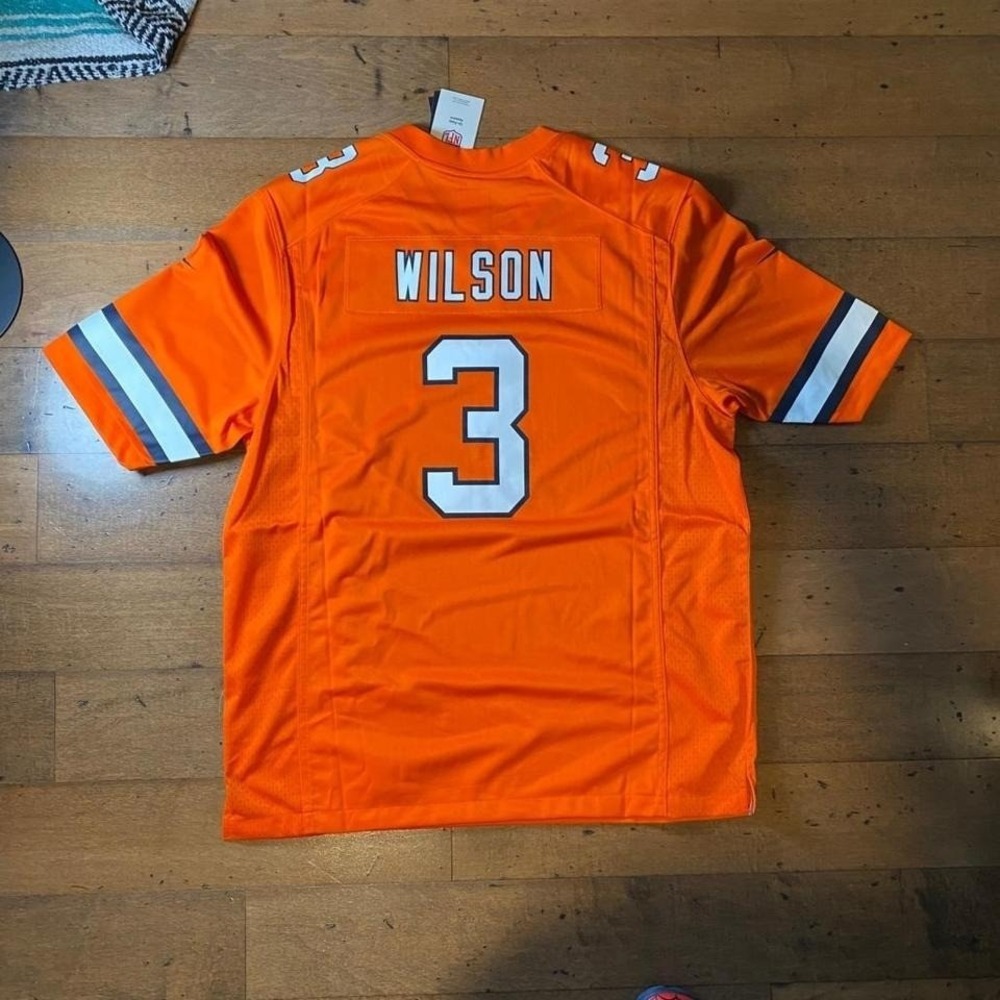 FANATICS Nike Russel Wilson Orange Denver Broncos jersey, Size XL - Picture 2 of 8